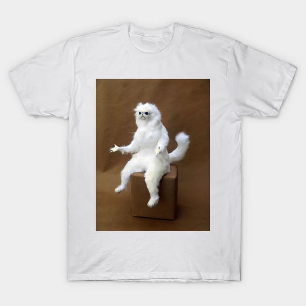 Persian Cat Room Guardian T-Shirt by FlashmanBiscuit